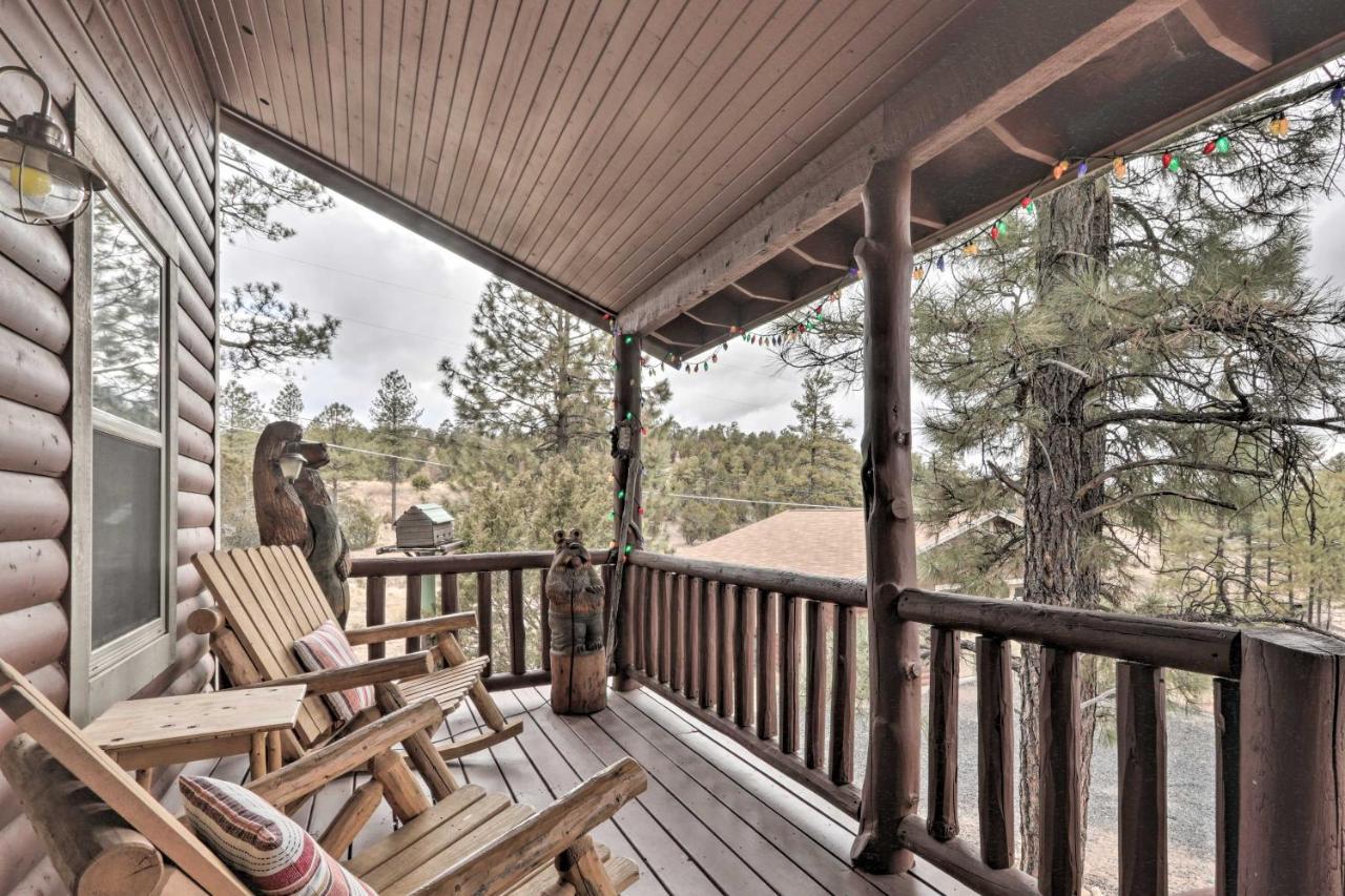 Cozy Heber-Overgaard Cabin With Fire Pit, Game Room! Luaran gambar